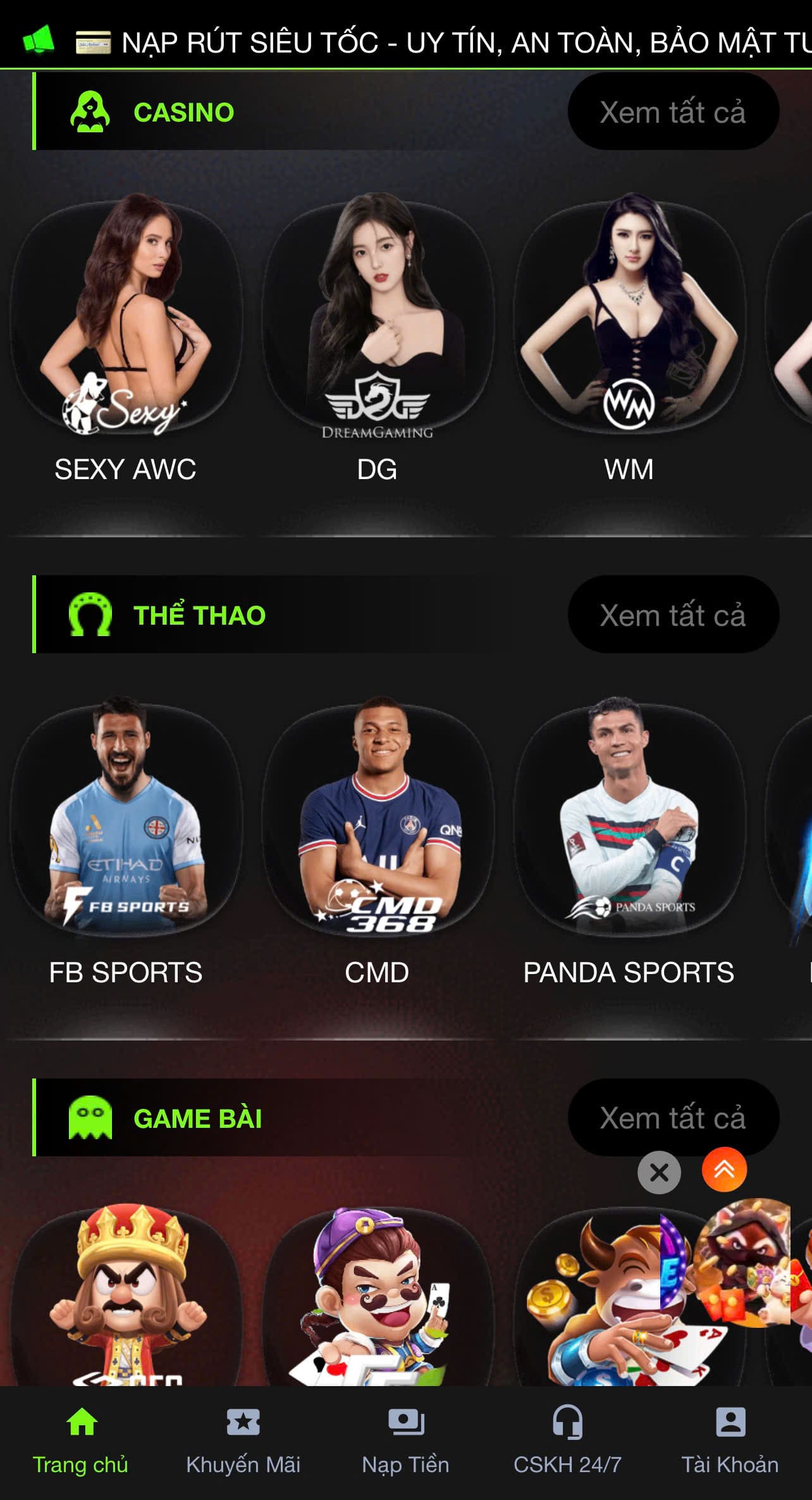 App Nhà cái pe789a